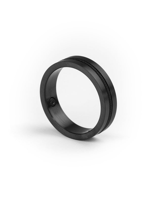 Anillo Navarch 6mm Black / Black
