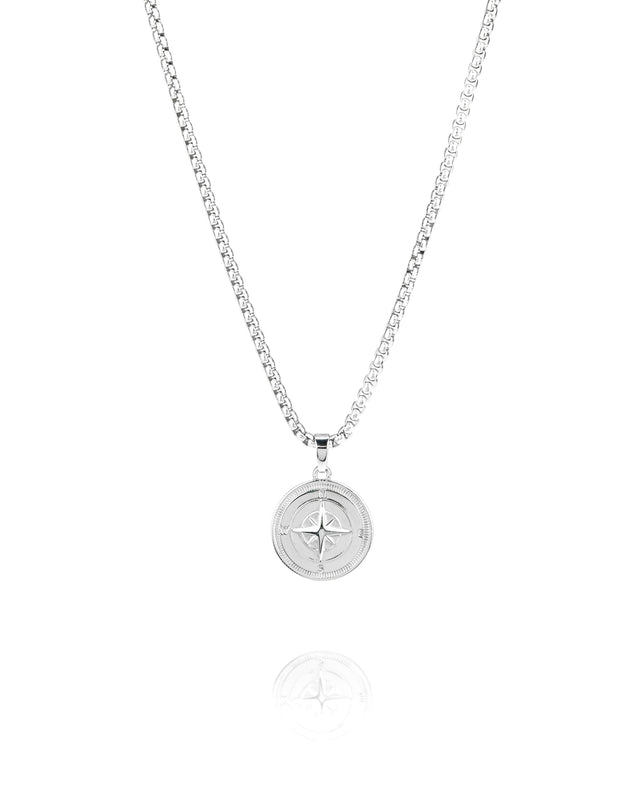 Collar Compass Rose Silver