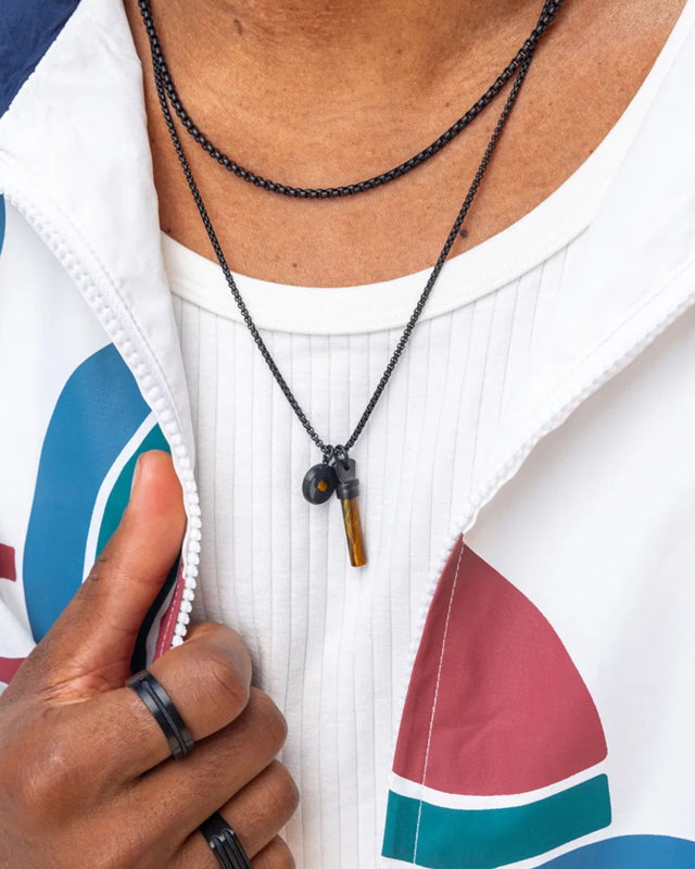 Collar Brontide Eye Tiger Eye / Black