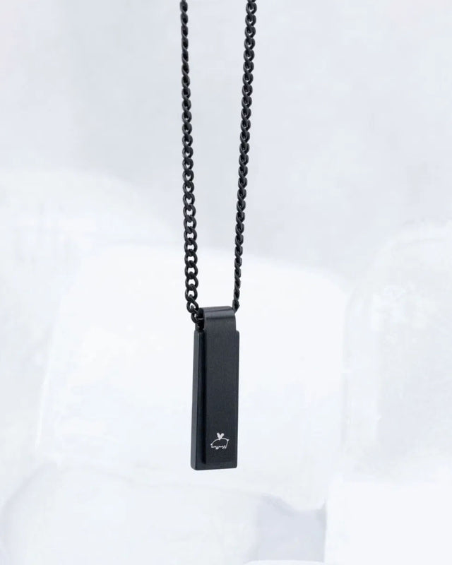 Collar Monolith Black Agate / Black
