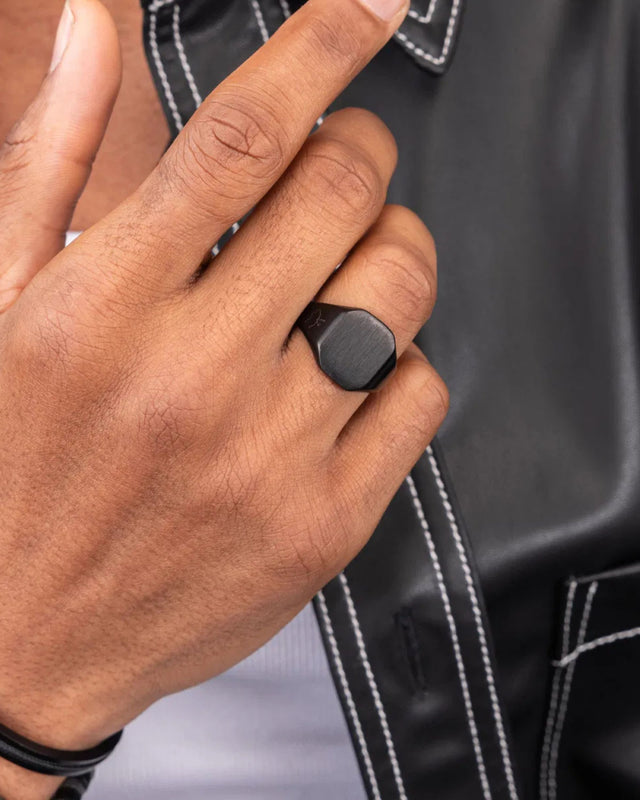 Anillo Signet 16mm Classic / Black