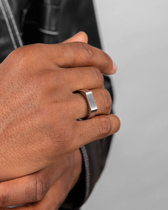 Anillo Signet 6mm Slim / Silver