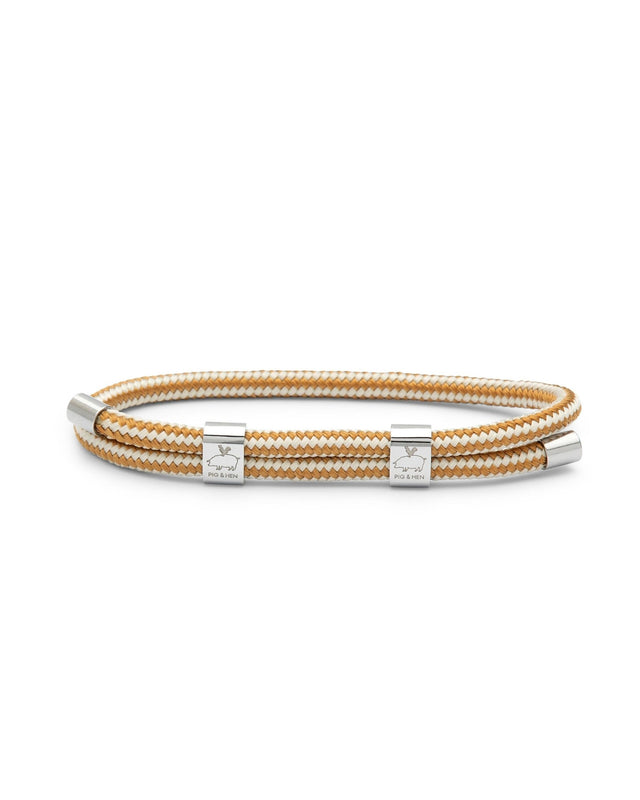 Little Lewis Dbl Off - White / Brown Beige / Silver