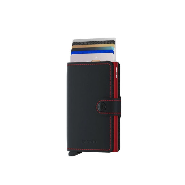 Miniwallet_Matte Black & Red