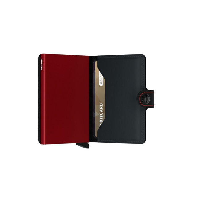 Miniwallet_Matte Black & Red