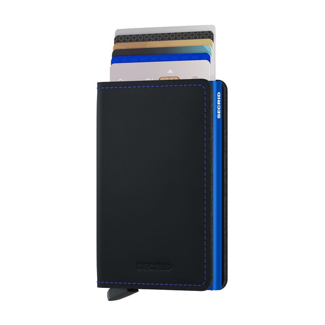 Slimwallet Matte Black & Blue