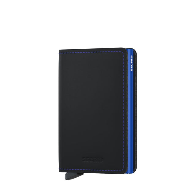 Slimwallet Matte Black & Blue