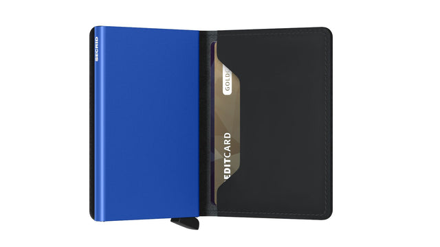 Slimwallet Matte Black & Blue