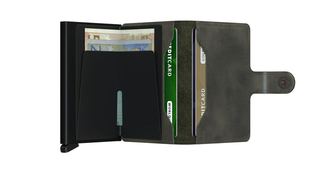 Miniwallet_Vintage Olive Black