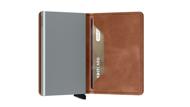 Slimwallet_Vintage Cognac Silver