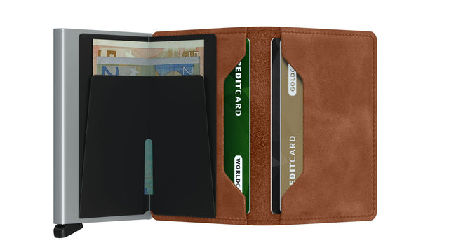 Slimwallet_Vintage Cognac Silver