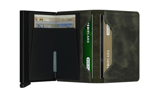 Slimwallet_Vintage Olive Black