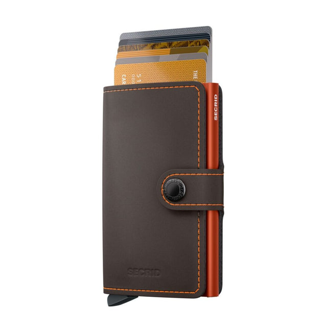 Miniwallet_Matte Truffle & Orange