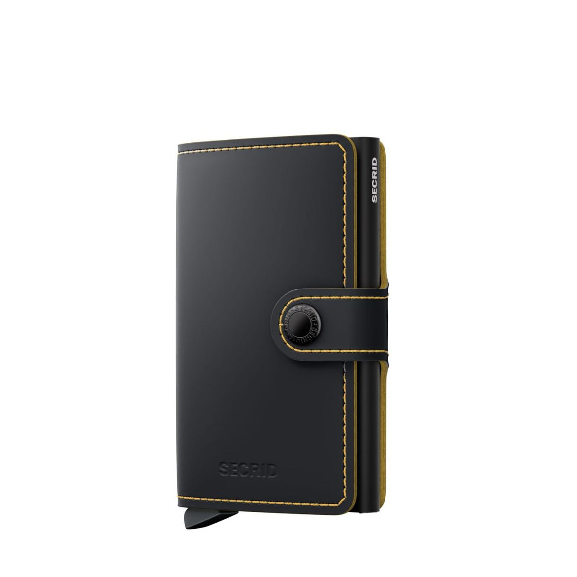 Miniwallet_Matte Black & Ochre
