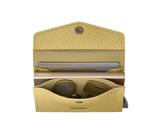 Envelope Wallet Pebble Butter Yellow