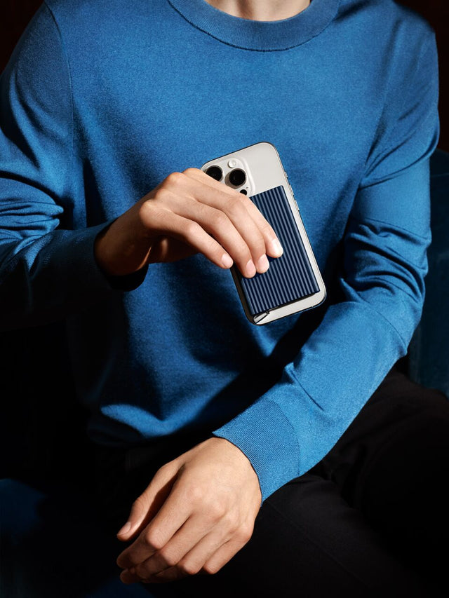 Cardprotector Fluted for magsafe Navy