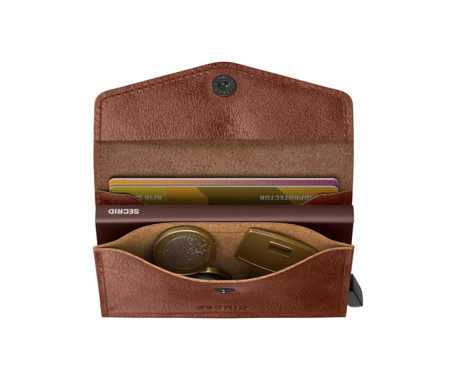 Envelope Wallet Vintage Cognac