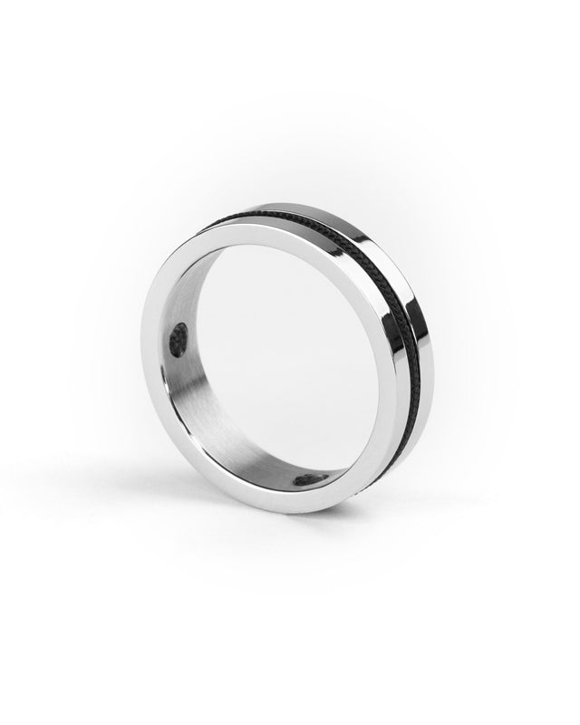 Anillo Navarch 6mm Navy / Silver