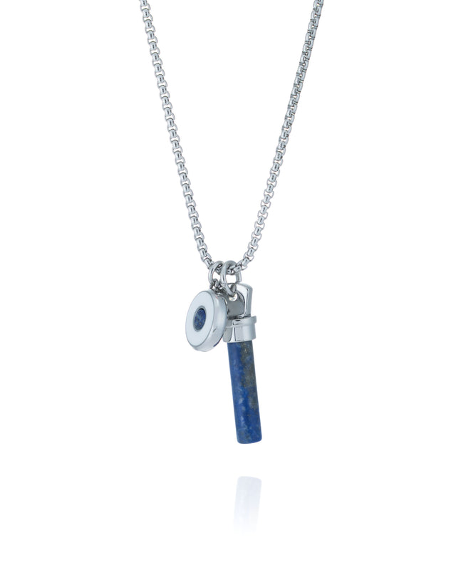 Collar Brontide Eye Lapis Lazuli / Silver