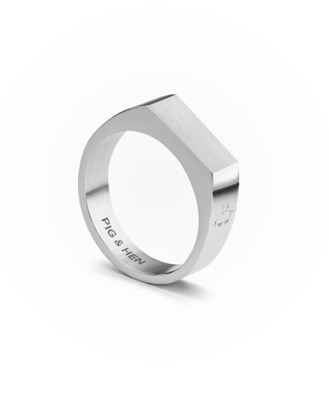 Anillo Signet 6mm Slim / Silver