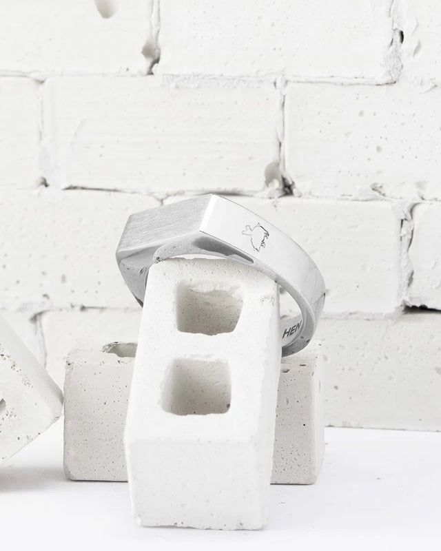 Anillo Signet 6mm Slim / Silver
