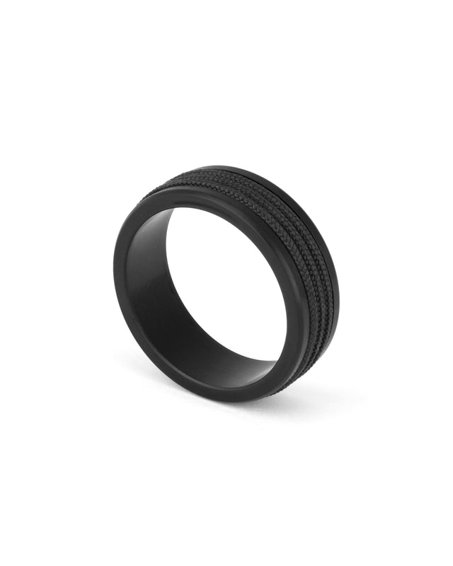 Anillo Navarch 8mm Wrap Black / Black