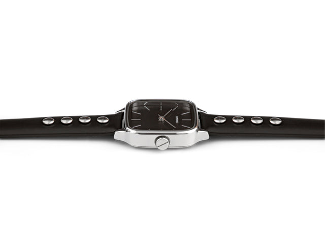 Kate Studs Black Silver
