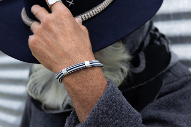 Little Lewis DBL Slate Gray - Arctic Blue / Silver