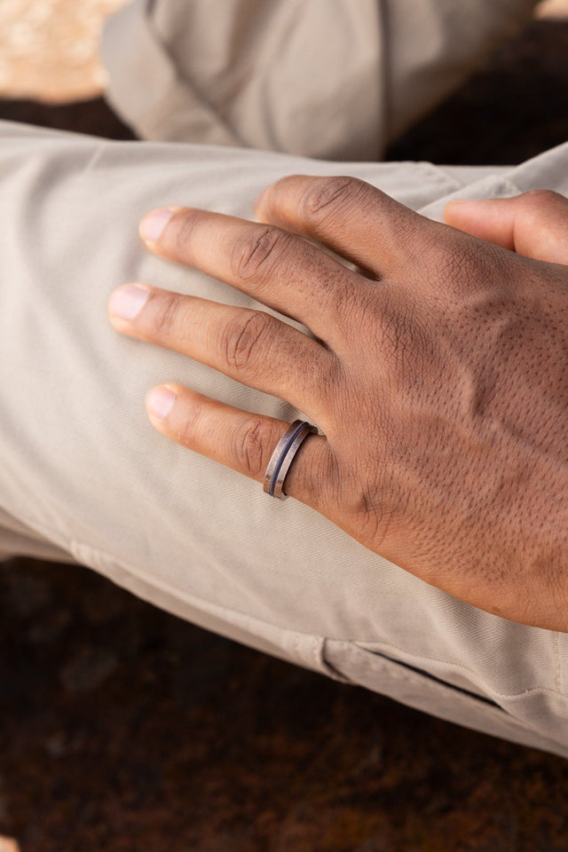 Anillo Navarch 6mm Slate Grey / Bronze