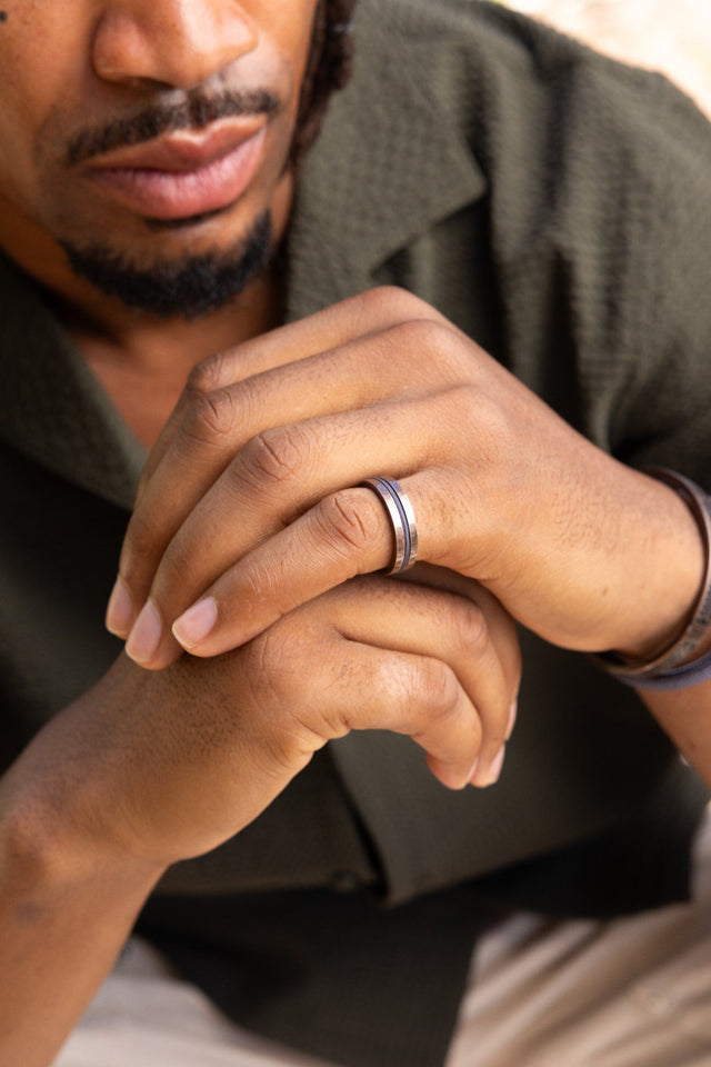 Anillo Navarch 6mm Slate Grey / Bronze