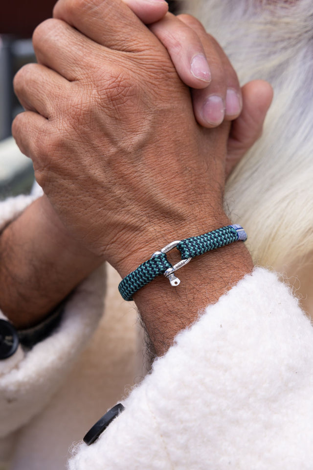 Vicious vik Patina Green - Navy / Silver