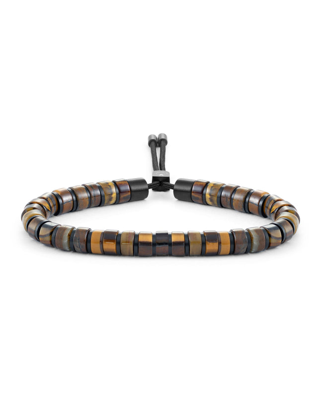 Brontide 6mm Adjustable Tiger Eye / Black