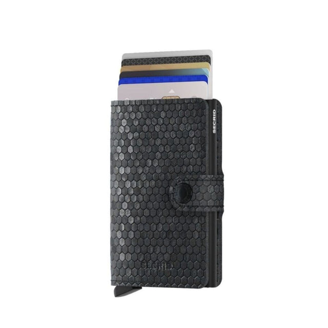 Miniwallet_Hexagon Black