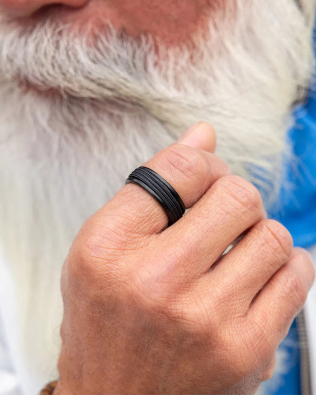 Anillo Navarch 8mm Wrap Black / Black