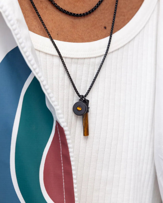 Collar Brontide Eye Tiger Eye / Black