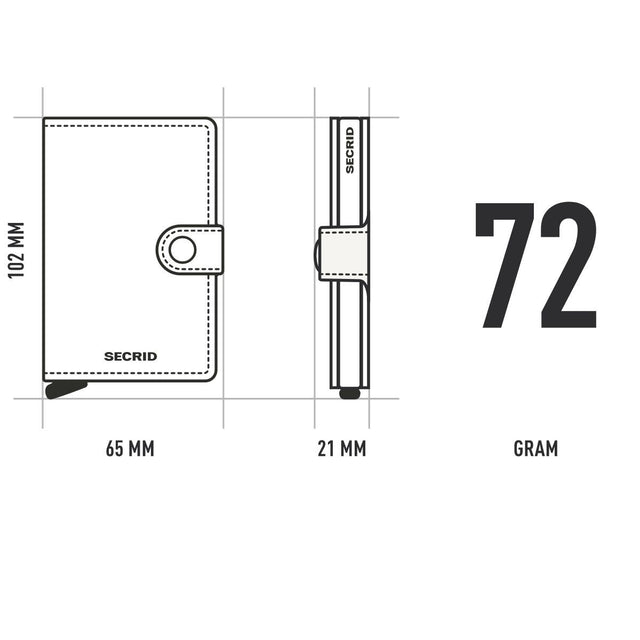 Miniwallet_Hexagon Grey