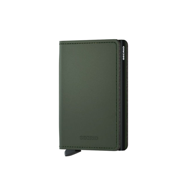 Slimwallet_Matte Green Black