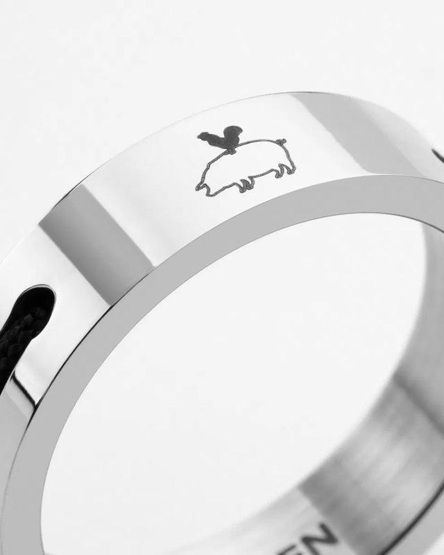Anillo Navarch 6mm Navy / Silver