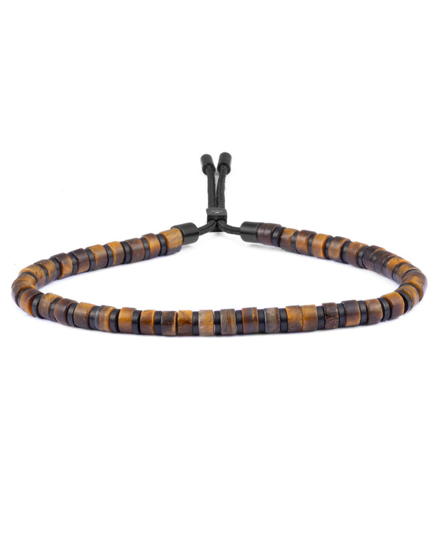 Brontide 4mm adjustable Tiger Eye / Black