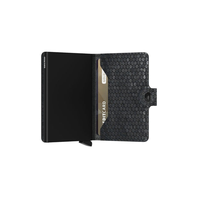 Miniwallet_Hexagon Black