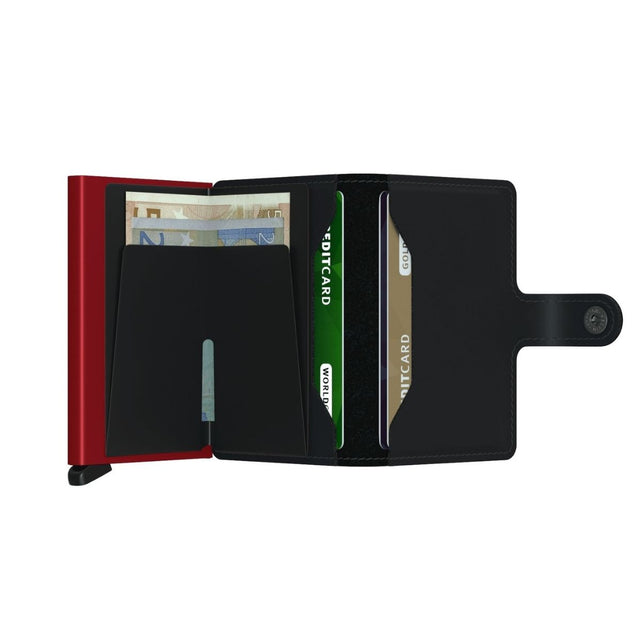 Miniwallet_Matte Black & Red