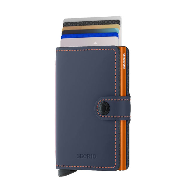 Miniwallet Matte Nightblue & Orange