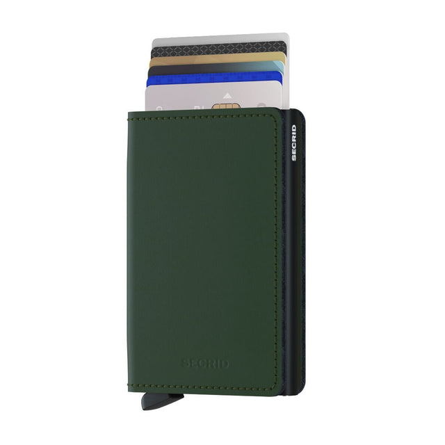 Slimwallet_Matte Green Black