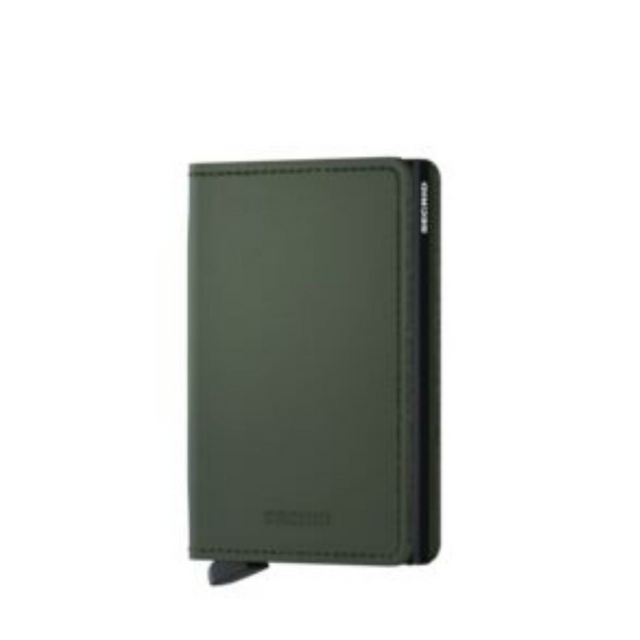 Slimwallet_Matte Green Black