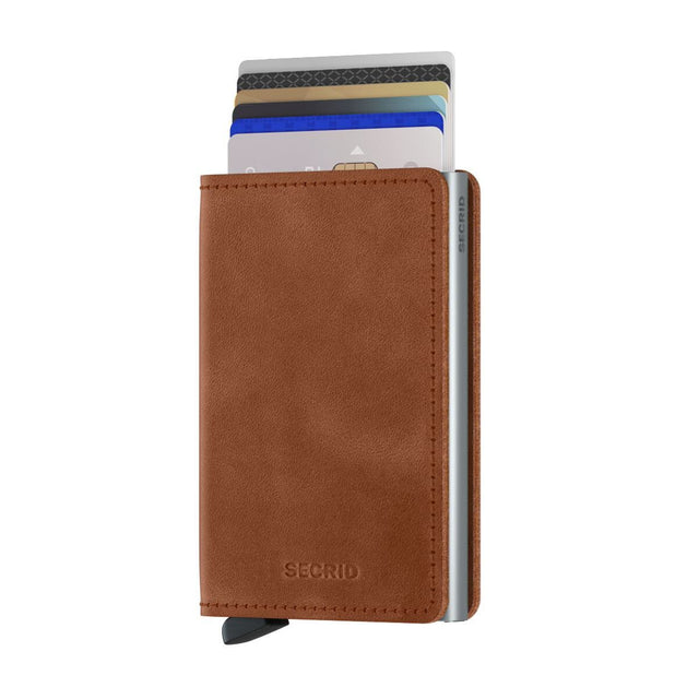 Slimwallet_Vintage Cognac Silver