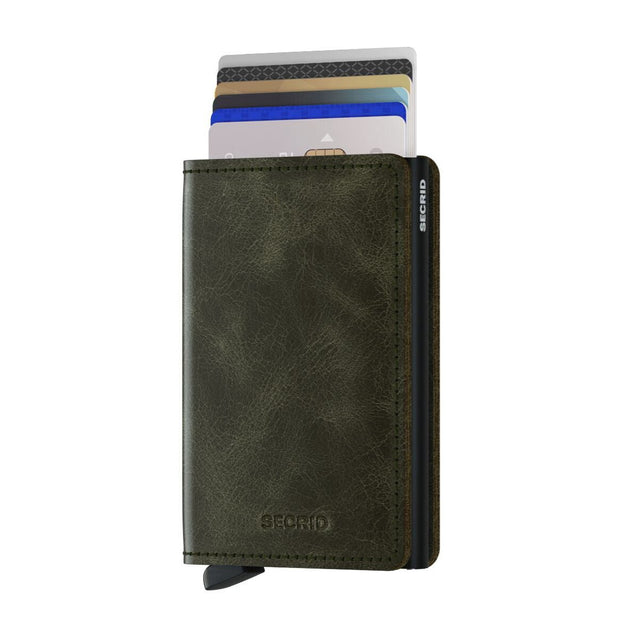 Slimwallet_Vintage Olive Black