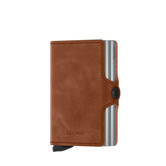 Twinwallet_Vintage Cognac Silver