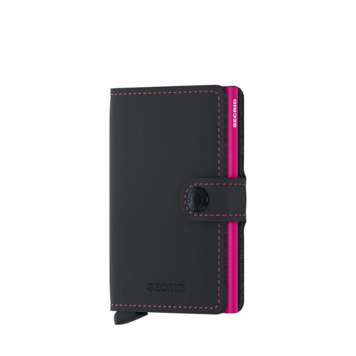 Miniwallet Matte Black & Fuchsia