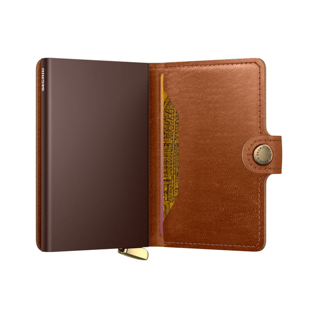 Slimwallet Emboss Lines Cognac+