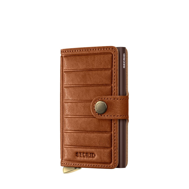 Slimwallet Emboss Lines Cognac+